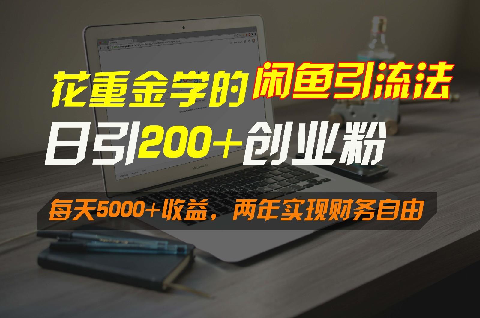 花重金学的闲鱼引流法，日引流300+创业粉，每天5000+收益，两年实现财务自由-灼光资源宝库