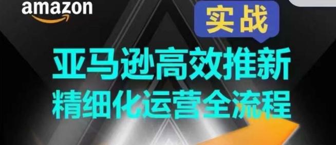 亚马逊高效推新精细化运营全流程，全方位、快速拉升产品排名和销量!-灼光资源宝库