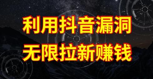 利用抖音链接漏洞，无限拉新赚钱【漏洞原理+操作流程】【揭秘】-灼光资源宝库