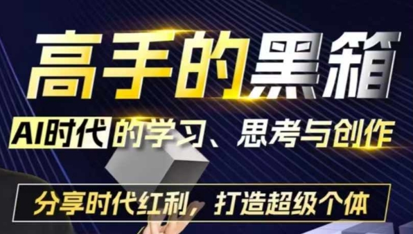 高手的黑箱：AI时代学习、思考与创作-分红时代红利，打造超级个体-灼光资源宝库