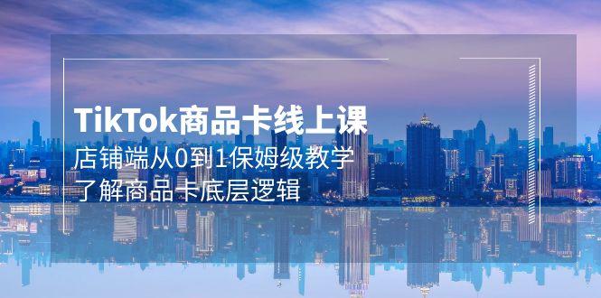 (9843期)Tk商品卡线上课，店铺端从0到1保姆级教学，了解商品卡底层逻辑(20节)-灼光资源宝库