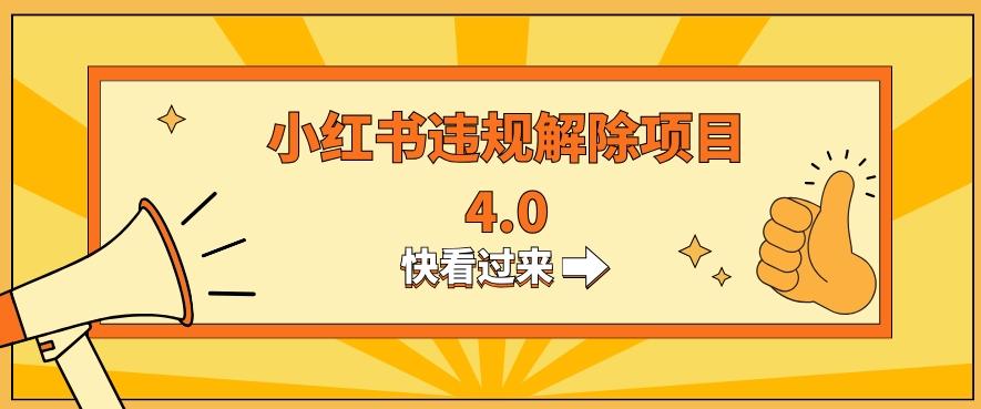 小红书违规掘金蓝海项目，日入800+（附带引流办法及解除办法）-灼光资源宝库