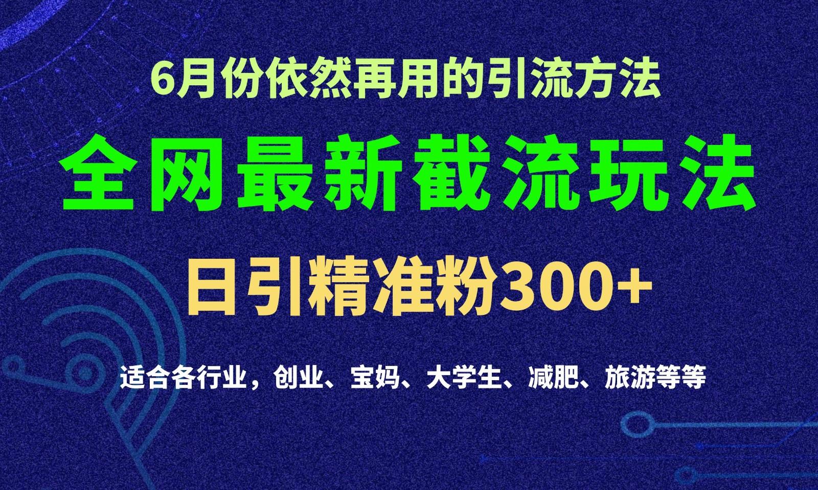 2024全网最新截留玩法，每日引流突破300+-蘑菇资源宝库