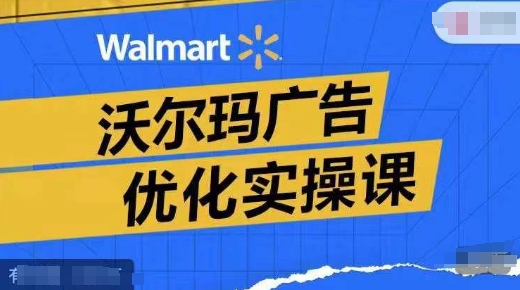 沃尔玛广告优化实操课，广告报告实操讲解，广告如何提高转化和ROAS等-灼光资源宝库