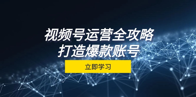 视频号运营全攻略，从定位到成交一站式学习，视频号核心秘诀，打造爆款...-灼光资源宝库