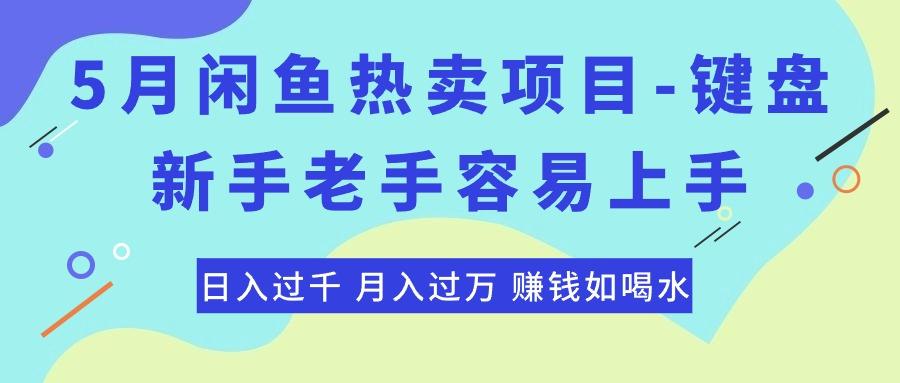 最新闲鱼热卖项目-键盘，新手老手容易上手，日入过千，月入过万，赚钱...-资源宝库
