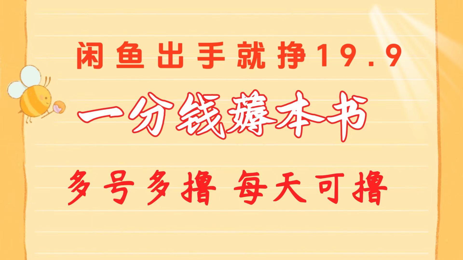 一分钱薅本书 闲鱼出售9.9-19.9不等 多号多撸  新手小白轻松上手-灼光资源宝库