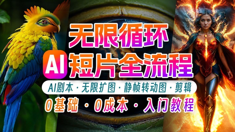 AI剪辑无限循环画面：新手轻松月入上万的秘技【揭秘】-灼光资源宝库