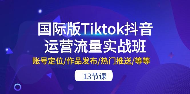国际版Tiktok抖音运营流量实战班：账号定位/作品发布/热门推送/等等-13节-资源宝库