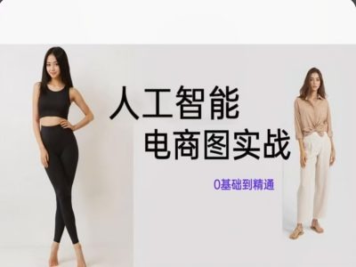 人工智能SD电商图实战，ai绘图0基础到精通-灼光资源宝库