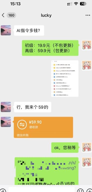 卖AI指令,1份19.9元,1天能卖30份?轻松收益597元?