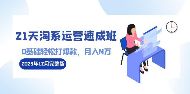 21天淘系运营-速成班2023年12月完整版：0基础轻松打爆款，月入N万-110节课-灼光资源宝库