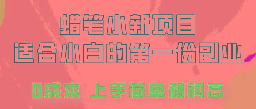 蜡笔小新项目拆解，0投入，0成本，小白一个月也能多赚3000+-灼光资源宝库