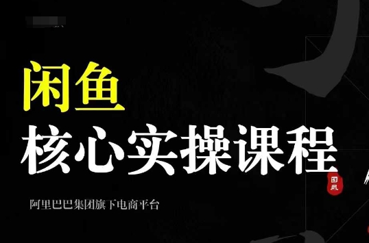 2024闲鱼核心实操课程，从养号、选品、发布、销售，教你做一个出单的闲鱼号-灼光资源宝库