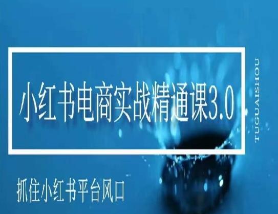 小红书电商实战精通课3.0，抓住小红书平台的风口，不错过有一个赚钱的机会-灼光资源宝库