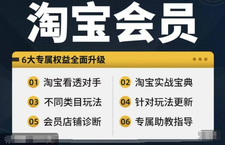 淘宝会员【淘宝所有课程，全面分析对手】，初级到高手全系实战宝典-灼光资源宝库