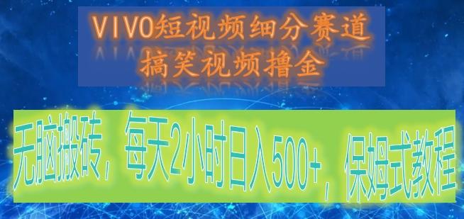 VIVO短视频细分赛道，搞笑视频撸金，无脑搬砖，每天2小时日入500+，保姆式教程-资源宝库