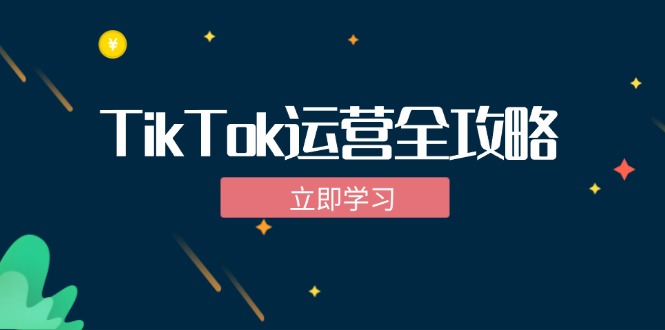 TikTok实战运营全攻略：从下载软件到变现，抖音海外版实操教程-灼光资源宝库