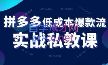 卡卡老师·拼多多低成本爆款流实战私教课-灼光资源宝库