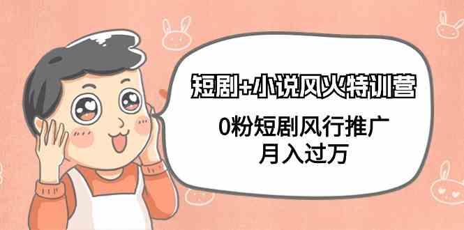 小说+短剧风火特训营，0粉短剧小说风行推广，实现月入过万-灼光资源宝库