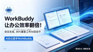 WorkBuddy让办公效率翻倍!会议纪要+PPT+Excel一键生成,80%重复工作AI自动干-灼光资源宝库