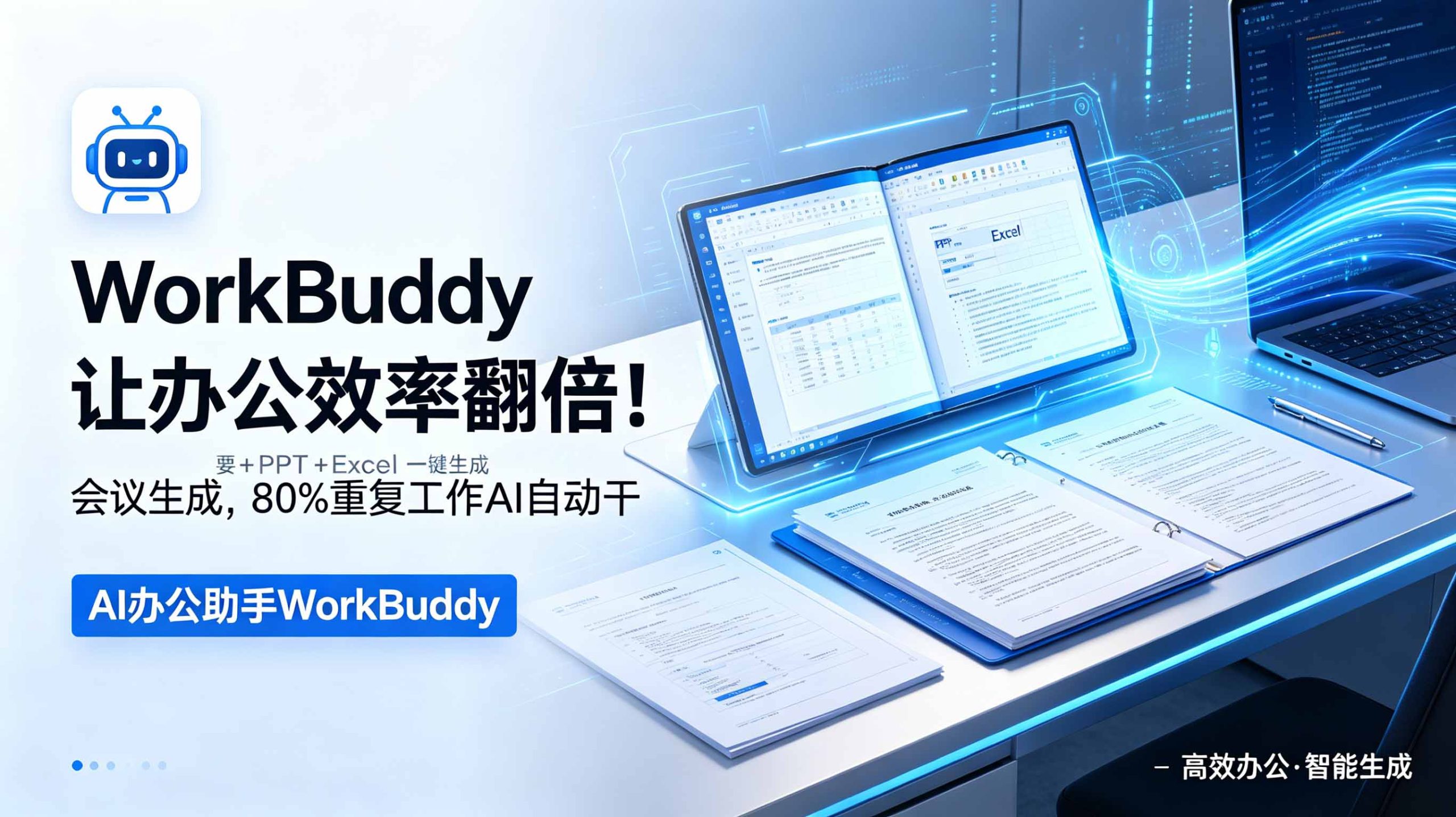 WorkBuddy让办公效率翻倍!会议纪要+PPT+Excel一键生成,80%重复工作AI自动干-灼光资源宝库