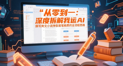 从零到一：深度拆解我运用AI撰写爽文小说挣取首笔稿费的全流程思路-灼光资源宝库