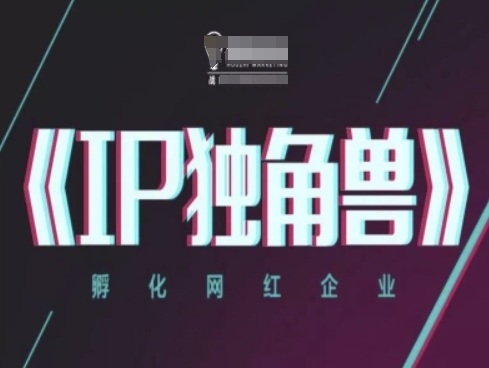 IP独角兽,孵化网红企业,ip教程-灼光资源宝库