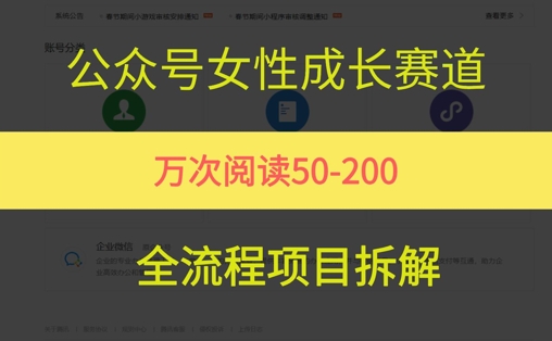 公众号女性赛道，最近爆火系列，条条作品阅读量10w+-灼光资源宝库