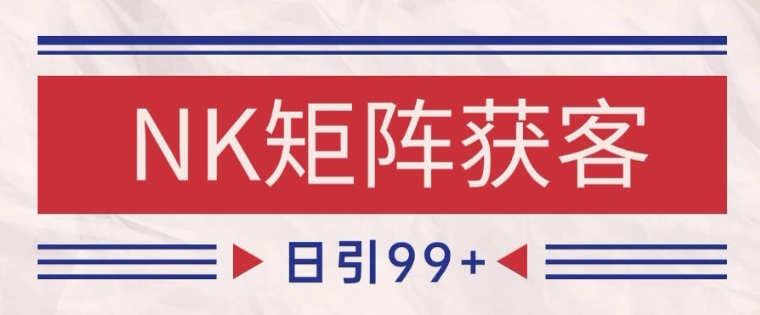 小红书某音NK赛道引流获客 自热矩阵日引200+【揭秘】-灼光资源宝库