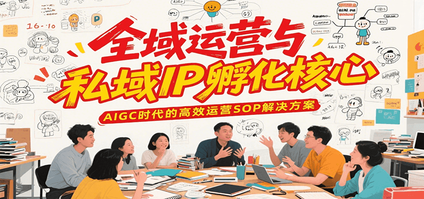 全域运营与私域IP孵化核心，AIGC时代的高效运营SOP解决方案-灼光资源宝库