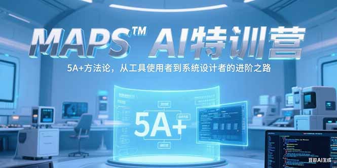 MAPSAI特训营，掌握 5A+方法论，从工具使用者到系统设计者的进阶之路-灼光资源宝库
