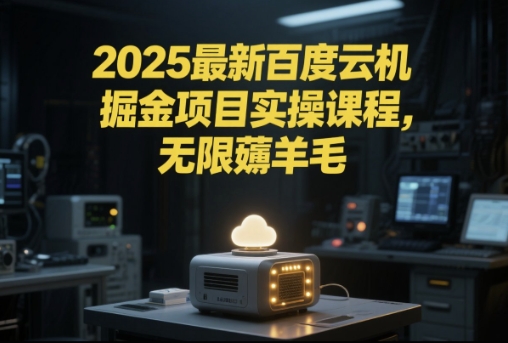 2025最新百度云机掘金项目实操课程单窗口保底5-10元月收益单窗口150+【揭秘】-灼光资源宝库