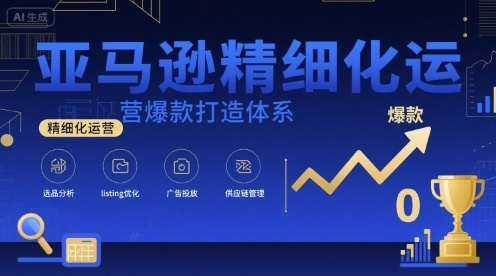 亚马逊精细化运营爆款打造体系，视频课+全套资料文档-灼光资源宝库