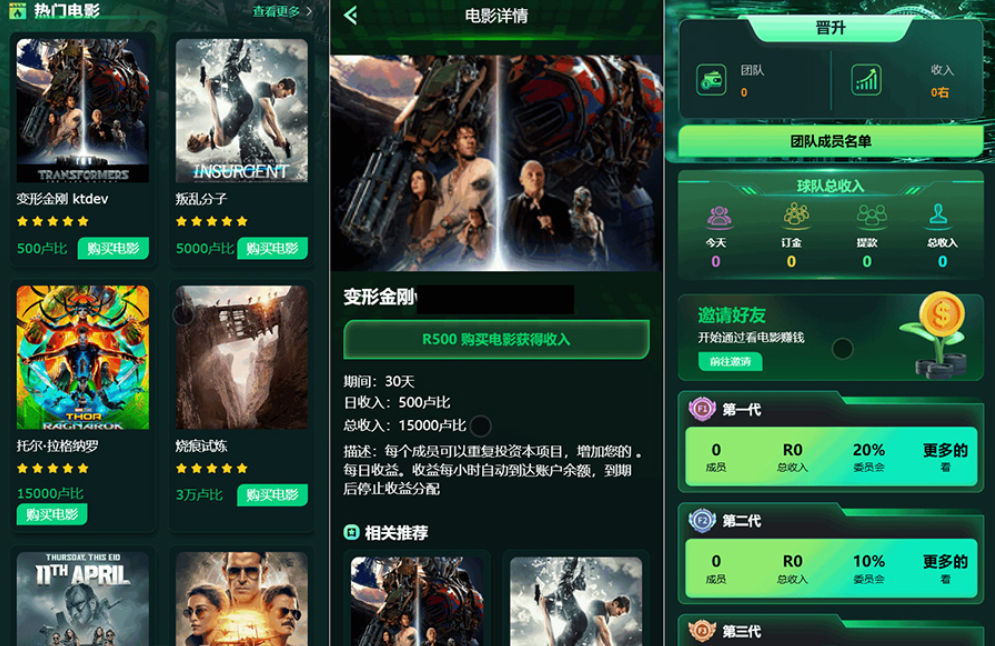Flickiri Fun海外电影投资理财源码 电影投资正规平台 影视理财类源码-蘑菇资源宝库