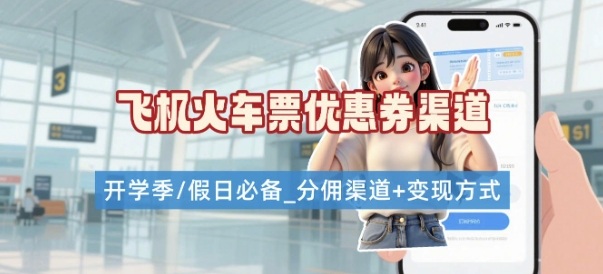 学生党必看！机票火车票优惠券申请渠道 + 项目打法，开学季节日速存-灼光资源宝库