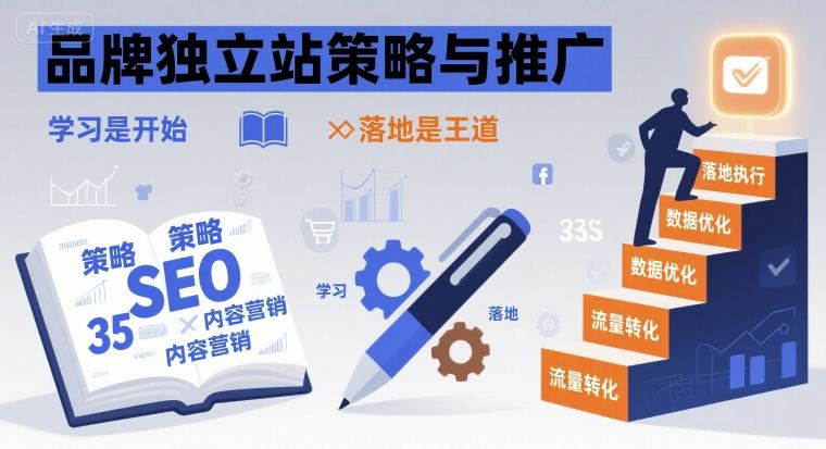 品牌独立站策略与推广，学习是开始，落地是王道-灼光资源宝库