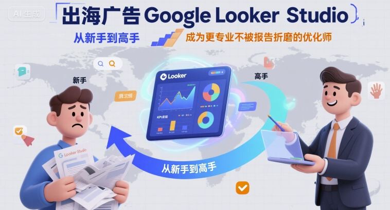 出海广告Google Looker Studio从新手到高手,成为更专业不被报告折磨的优化师-灼光资源宝库
