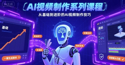 AI视频制作系列课程，从基础到进阶的AI视频制作技巧全涵盖-灼光资源宝库