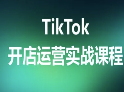 TikTok开店运营实战课程，TK跨境电商实操全流程-灼光资源宝库