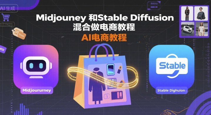 Midjourney和Stable Diffusion混合做电商教程-ai电商教程-灼光资源宝库