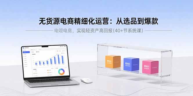 无货源电商精细化运营：从选品到爆款，实现轻资产高回报(40+节系统课-灼光资源宝库