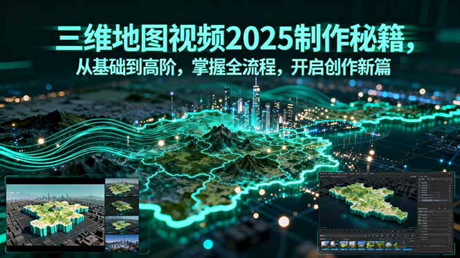 三维地图视频2025制作秘籍,从基础到高阶,掌握全流程,开启创作新篇-灼光资源宝库