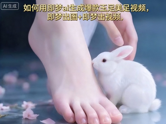 如何用即梦ai生成爆款玉足美足视频，即梦出图+即梦出视频，快速涨粉-灼光资源宝库