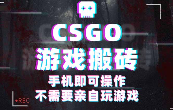 CSGO游戏挂机捡漏，单日扫货500+，年底小高峰上车可吃肉，手机即可操作…-灼光资源宝库