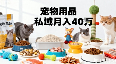 月变现40个！宠物用品私域运营的精准掘金之道玩法-灼光资源宝库