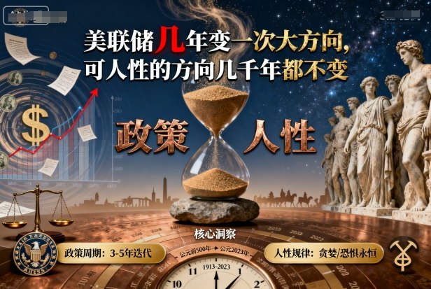 付费文章：美联储几年变一次大方向，可人性的方向几千年都不变-灼光资源宝库