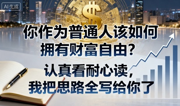 付费文章：你作为普通人该如何拥有财富自由？认真看耐心读，我把思路全写给你了-灼光资源宝库