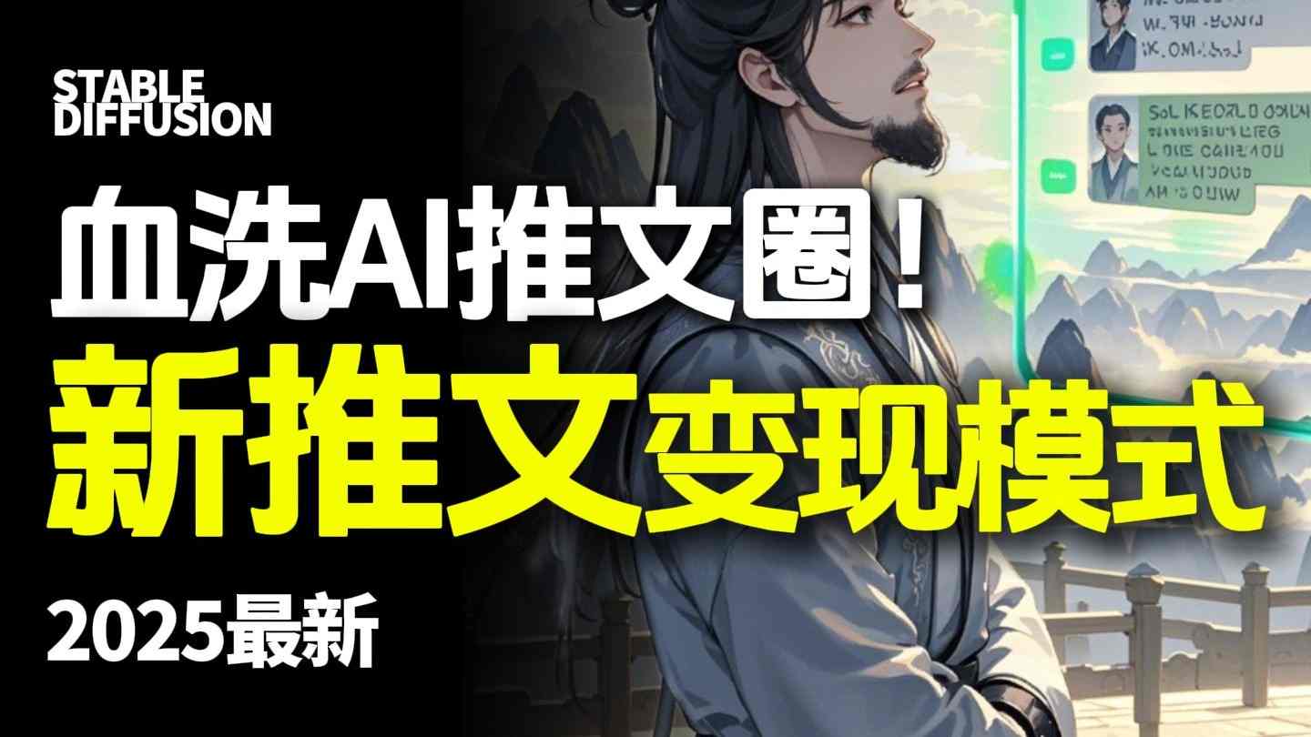 最新AI动态电影漫画小说推文，全流程实操教学，小白也能月入1W+-灼光资源宝库
