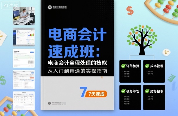 电商会计速成班,电商会计全程处理的技能-灼光资源宝库